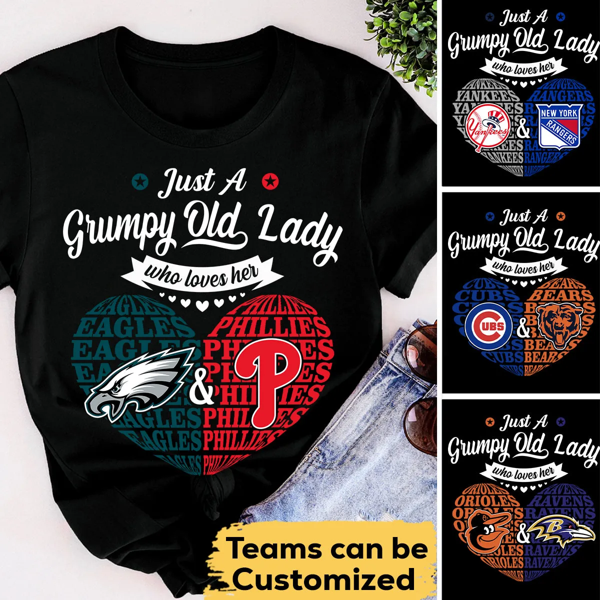 Just A Woman Who Loves Her Teams - Customized Shirt