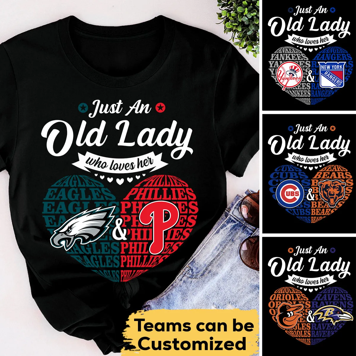 Just A Woman Who Loves Her Teams - Customized Shirt