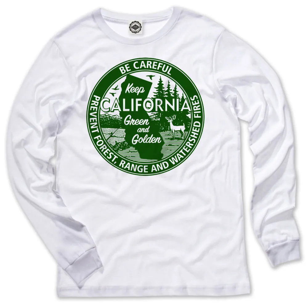 Keep California Green And Golden Men's Long Sleeve Tee