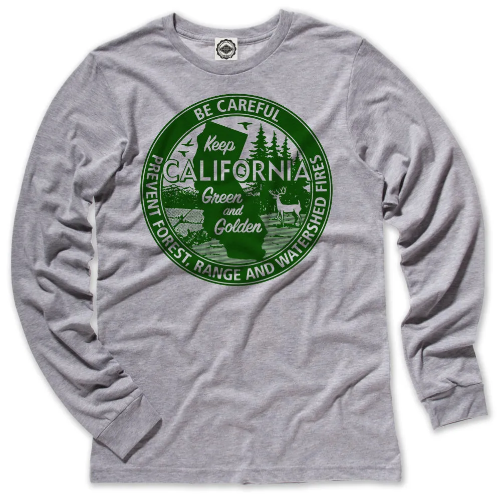 Keep California Green And Golden Men's Long Sleeve Tee