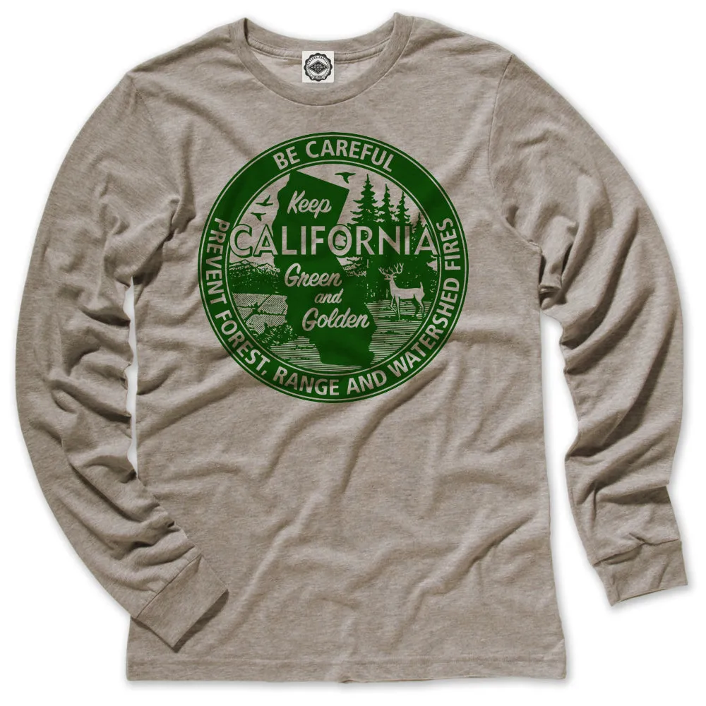 Keep California Green And Golden Men's Long Sleeve Tee