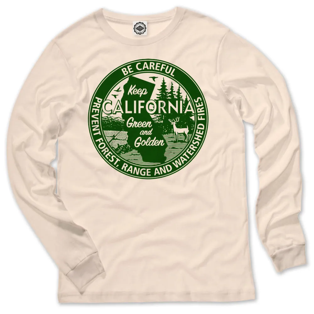 Keep California Green And Golden Men's Long Sleeve Tee