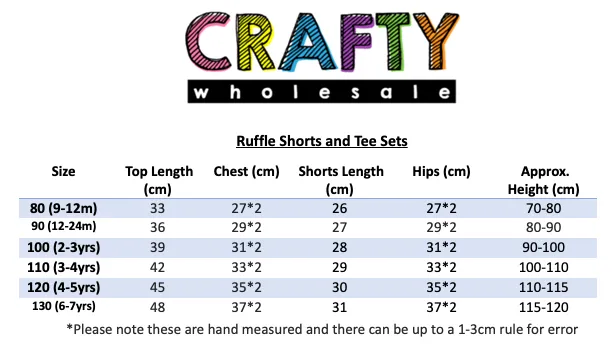 Kids Tales Ruffle Shorts and Tee Sets - Beige