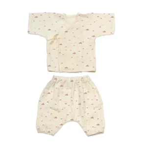 Kimono Set - Rainbows & Clouds