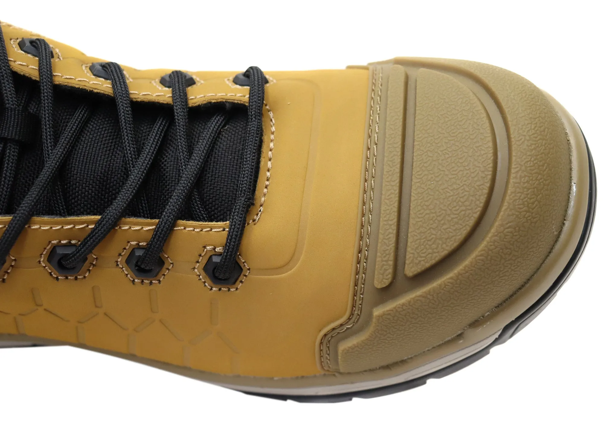 KingGee Mens Quantum Hybrid Zip Lace Composite Toe Work Boots 5 Inch