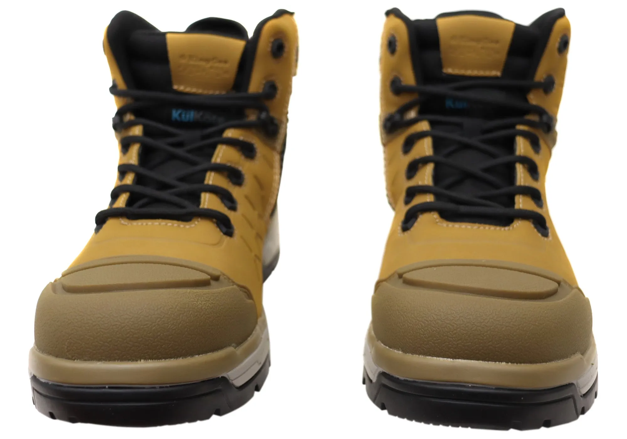 KingGee Mens Quantum Hybrid Zip Lace Composite Toe Work Boots 5 Inch