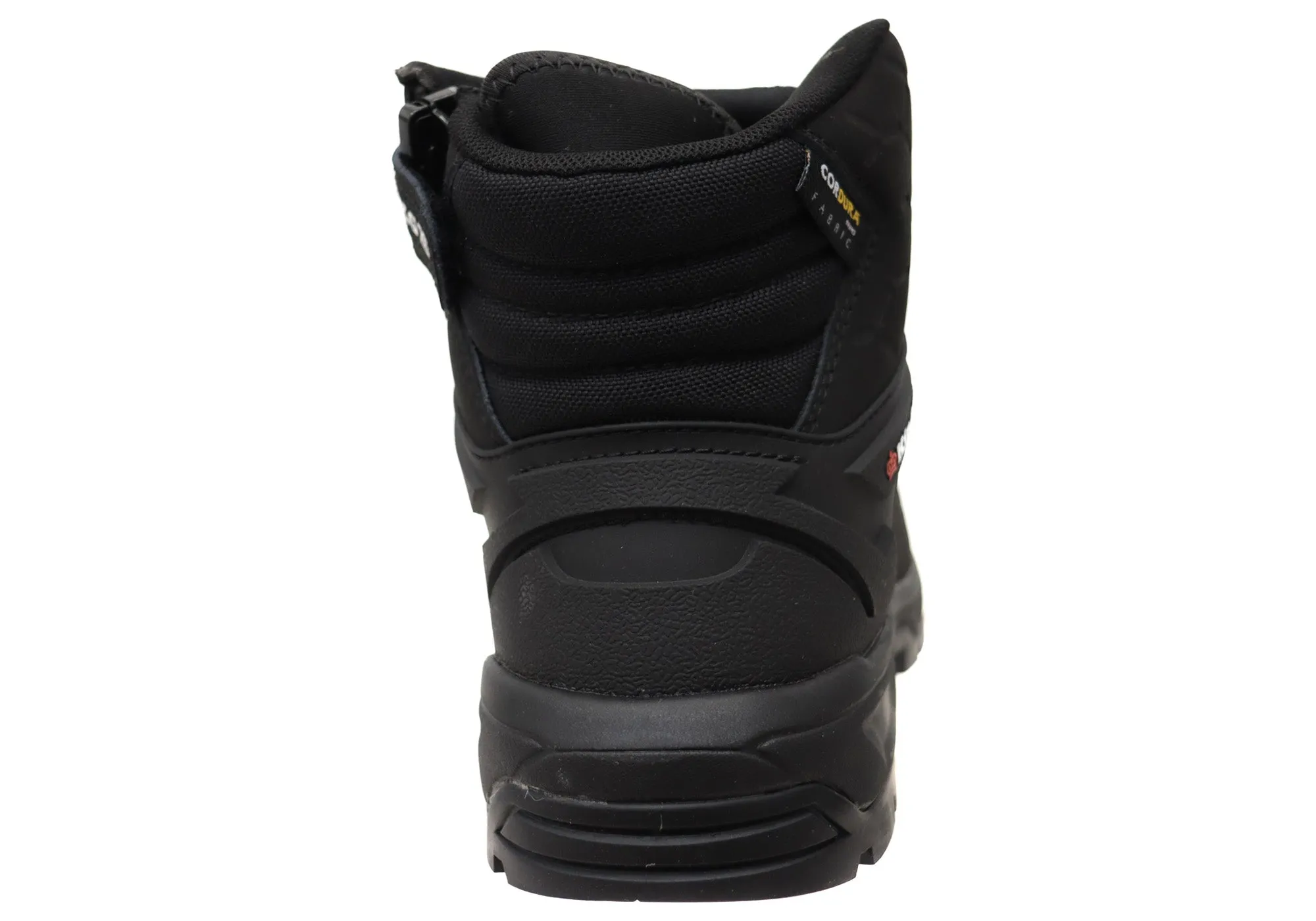 KingGee Mens Quantum Hybrid Zip Lace Composite Toe Work Boots Black