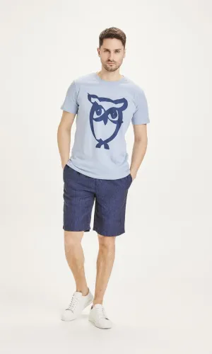 KNOWLEDGE COTTON APPAREL FIG loose linen shorts total eclipse