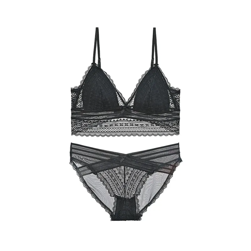 Lace Bra Set Push Up, Bra Set
