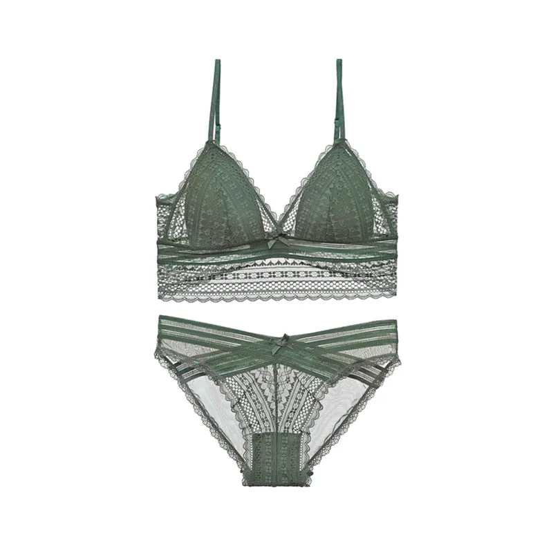 Lace Bra Set Push Up, Bra Set