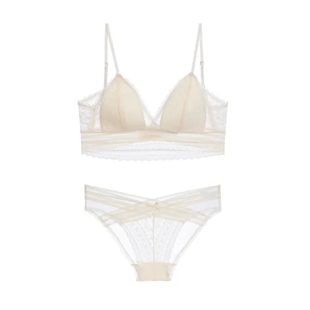 Lace Bra Set Push Up, Bra Set