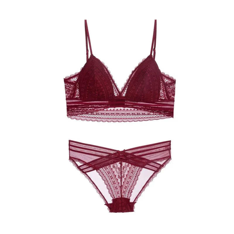 Lace Bra Set Push Up, Bra Set