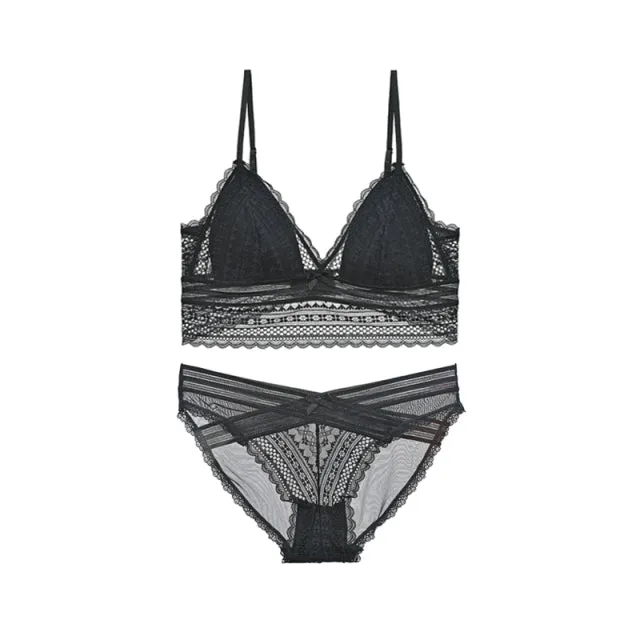 Lace Bra Set Push Up, Bra Set