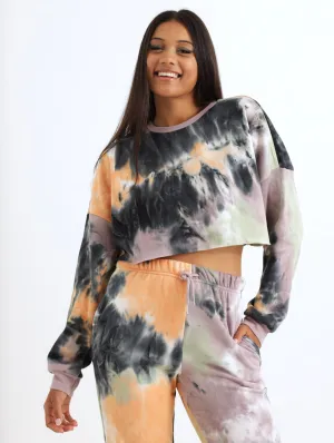 Ladies Tie Dye Active Top