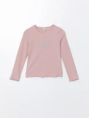 LCW Kids

Light Rose Crew Neck Embroidered Long Sleeve Girls Crop T-Shirt