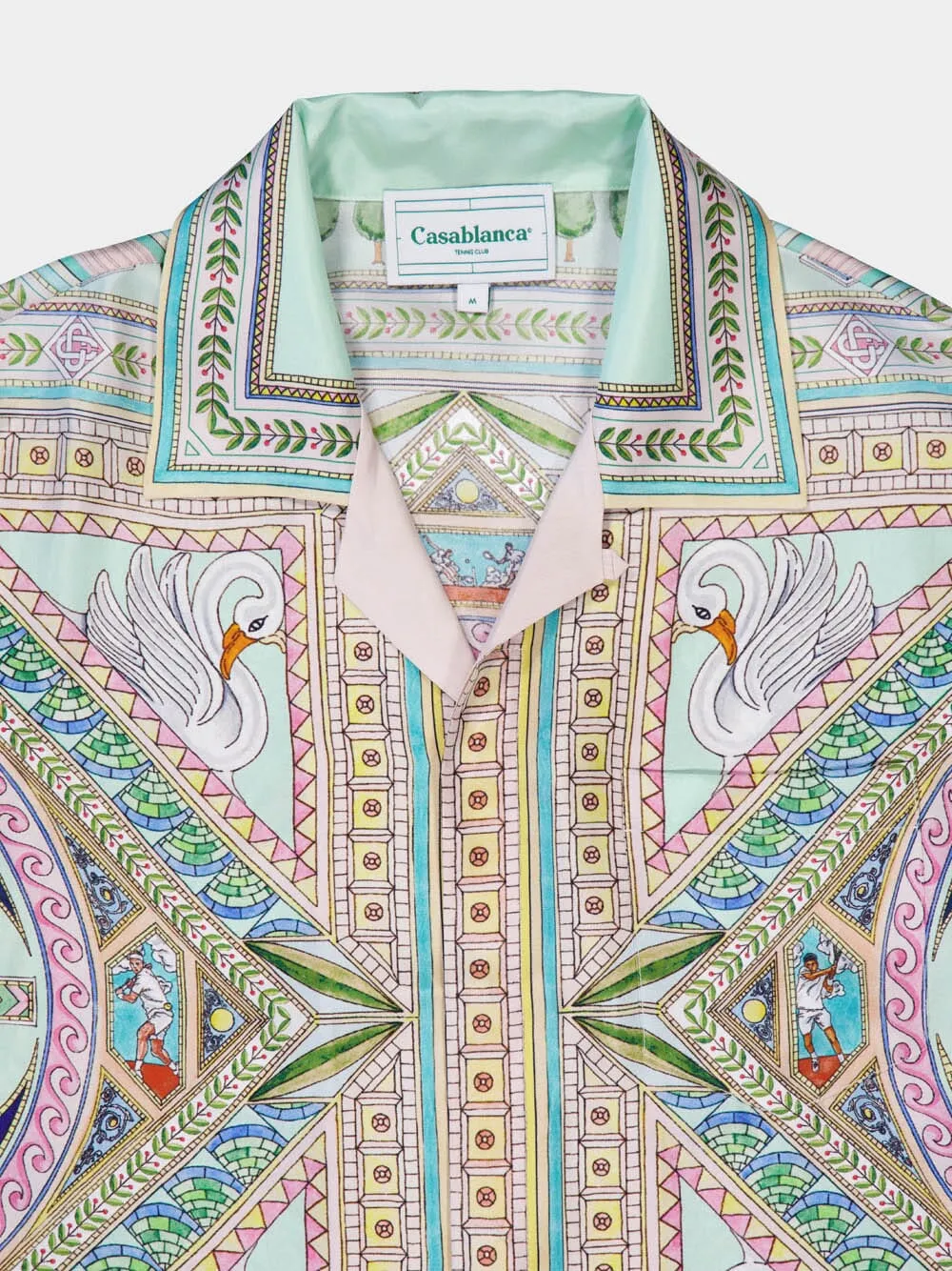 Le Labyrinthe-Print Silk Shirt