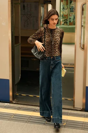 Leopard Brushed Top / Cardigan