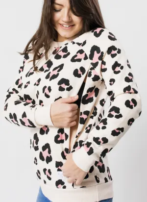 LEOPARD PRINT Breastfeeding Sweatshirt
