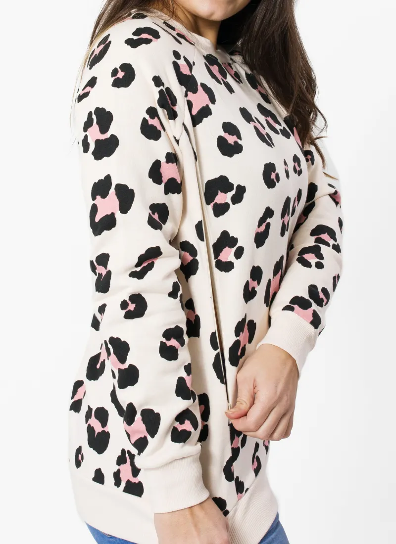LEOPARD PRINT Breastfeeding Sweatshirt