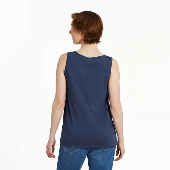 Life is Good Women's Hamsa Lotus Crusher Tank