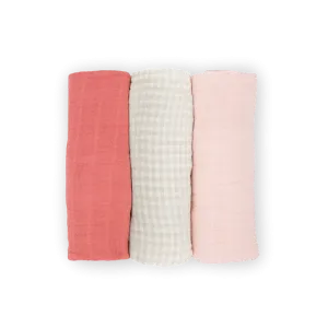 Little Unicorn Cotton Muslin Swaddle Set (Light Pink)