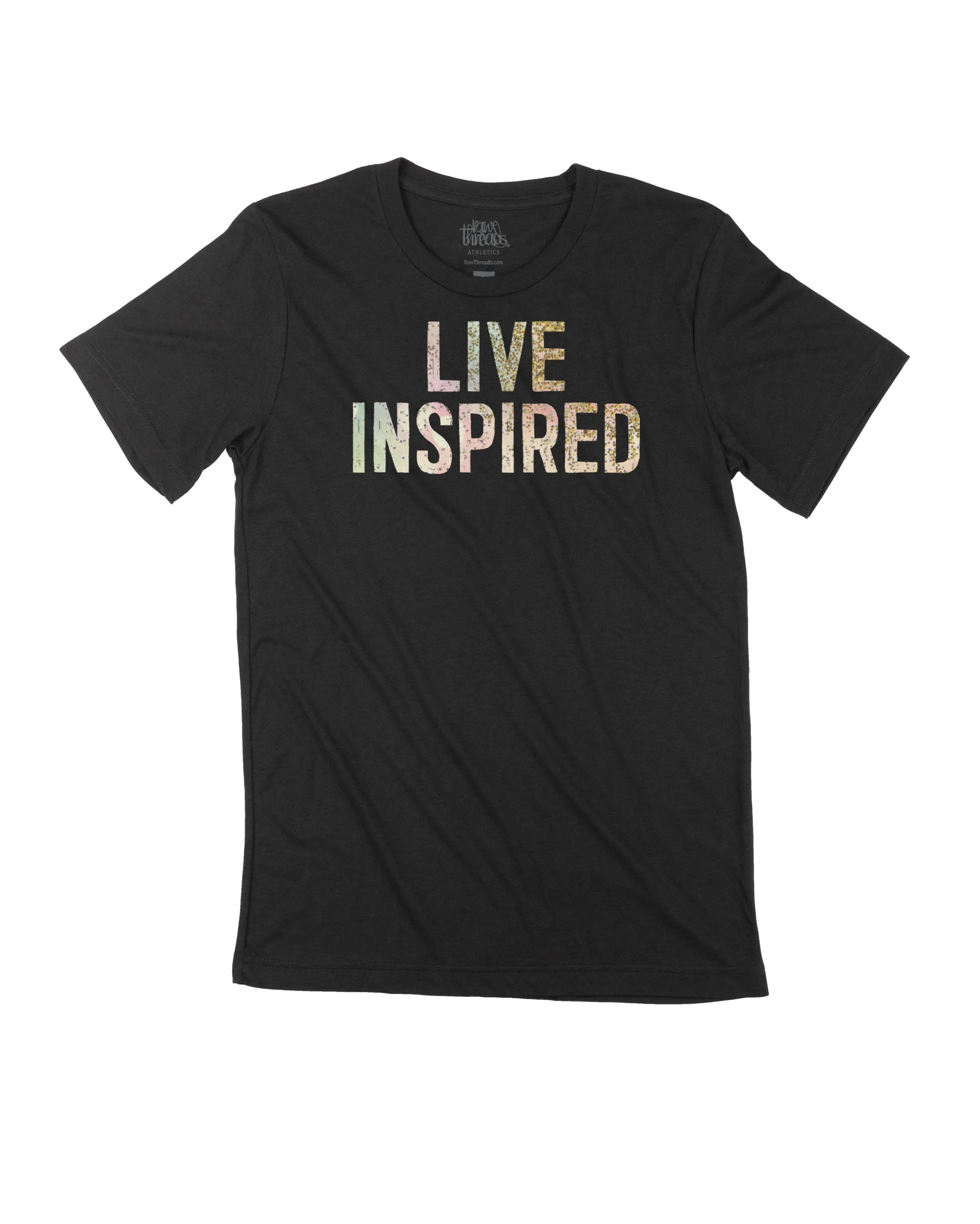 live inspired (pastel and gold sparkle)