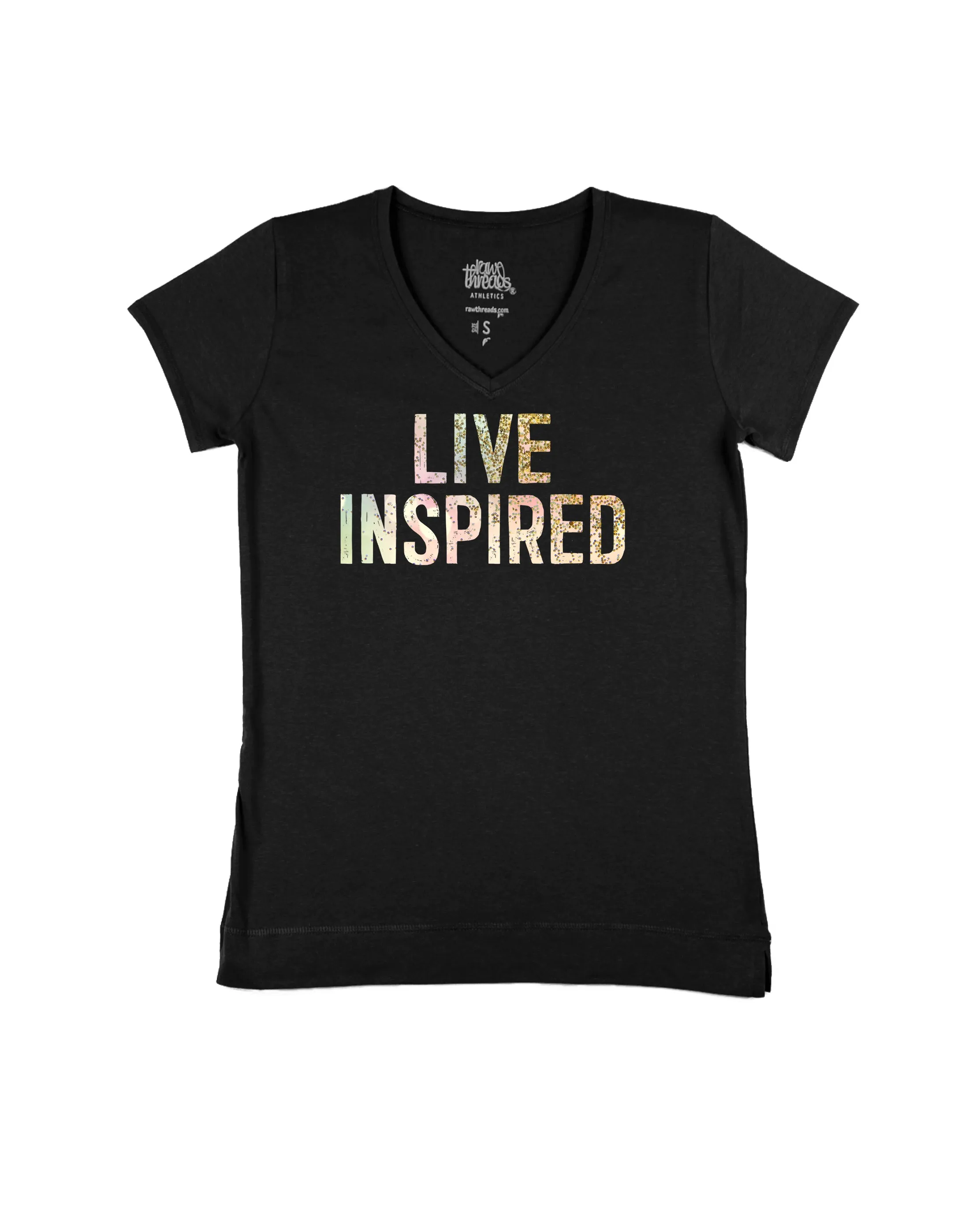 live inspired (pastel and gold sparkle)