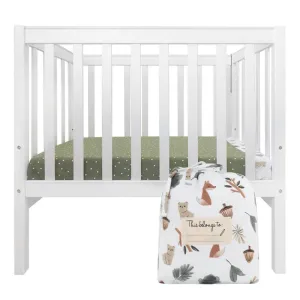 Living Textiles - Childcare Cot Fitted Sheet - Forest Retreat