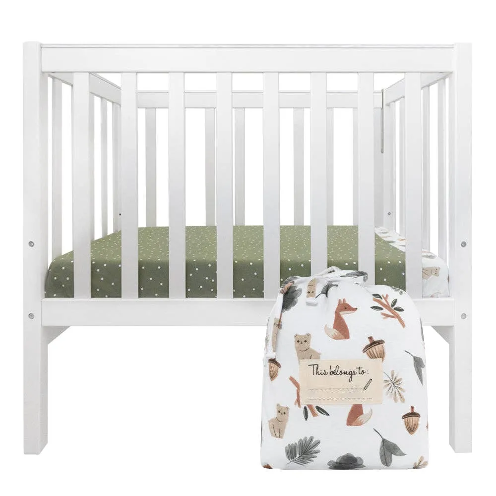 Living Textiles - Childcare Cot Fitted Sheet - Forest Retreat