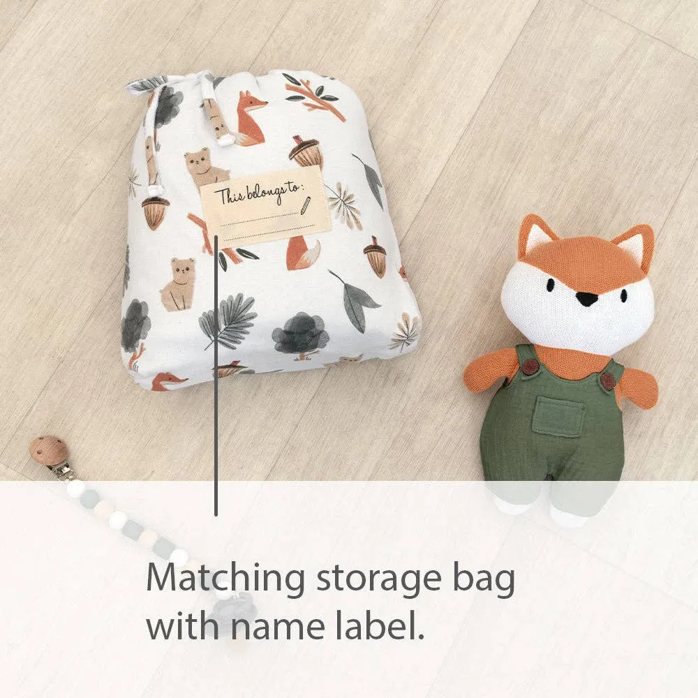Living Textiles - Childcare Cot Fitted Sheet - Forest Retreat