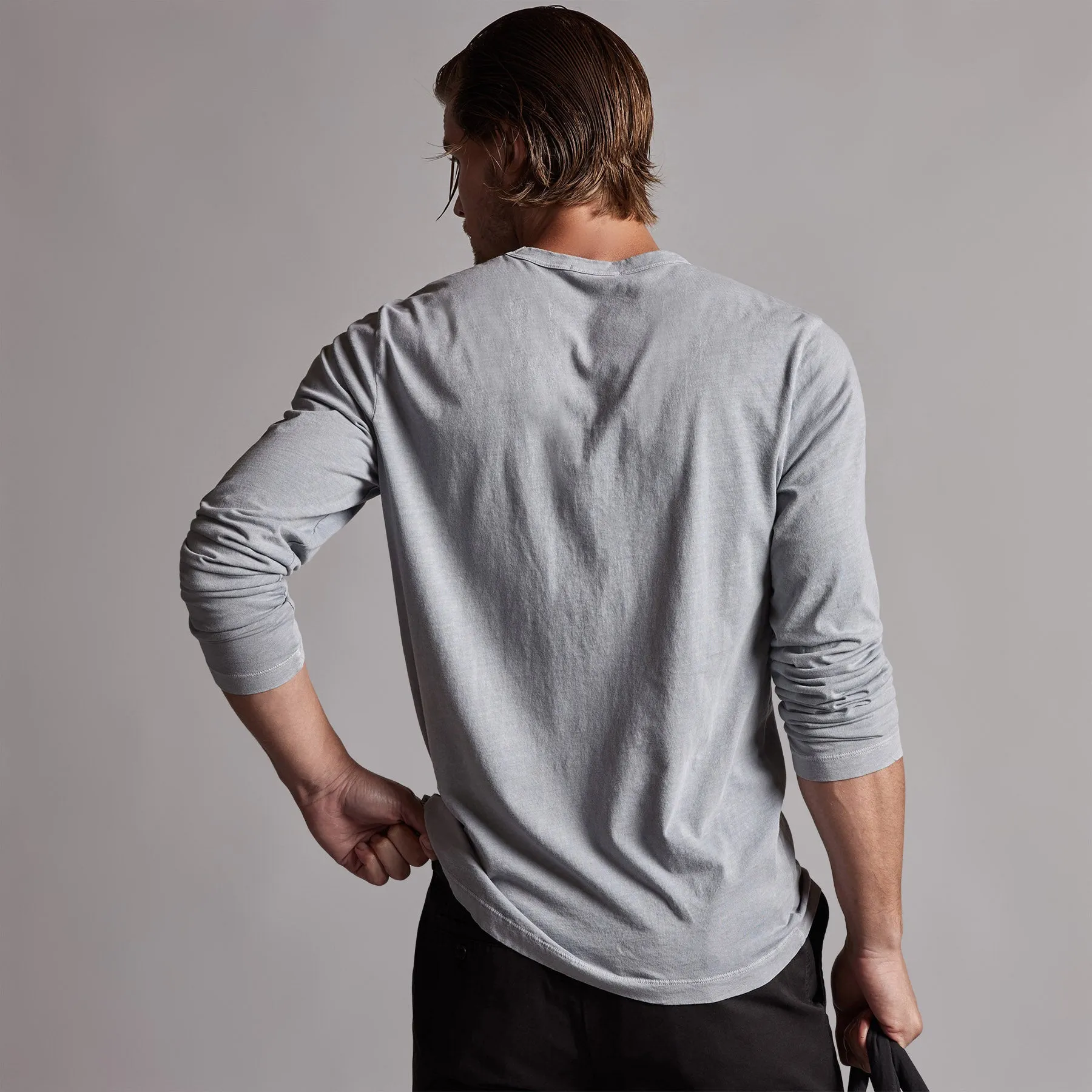 Long Sleeve Crew Neck - Breeze Pigment