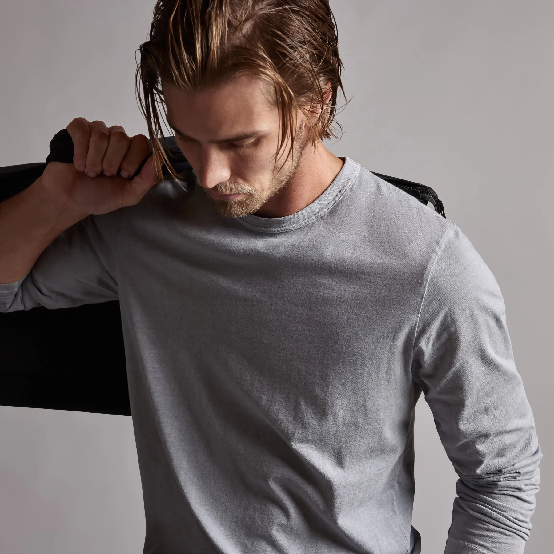 Long Sleeve Crew Neck - Breeze Pigment
