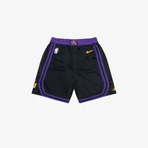 Los Angeles Lakers 2024 City Edition Youth Swingman Shorts - Black
