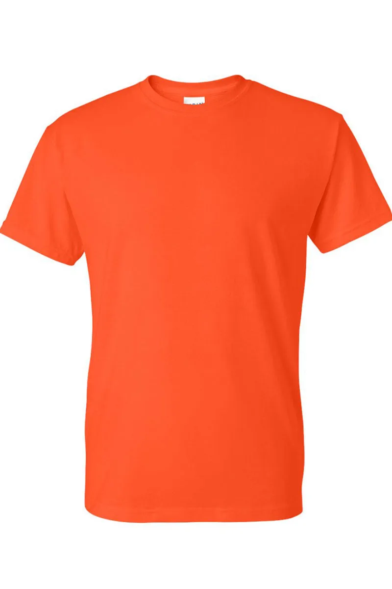 Loud Mouth Football Navy And Orange DryBlend Adult T-Shirt