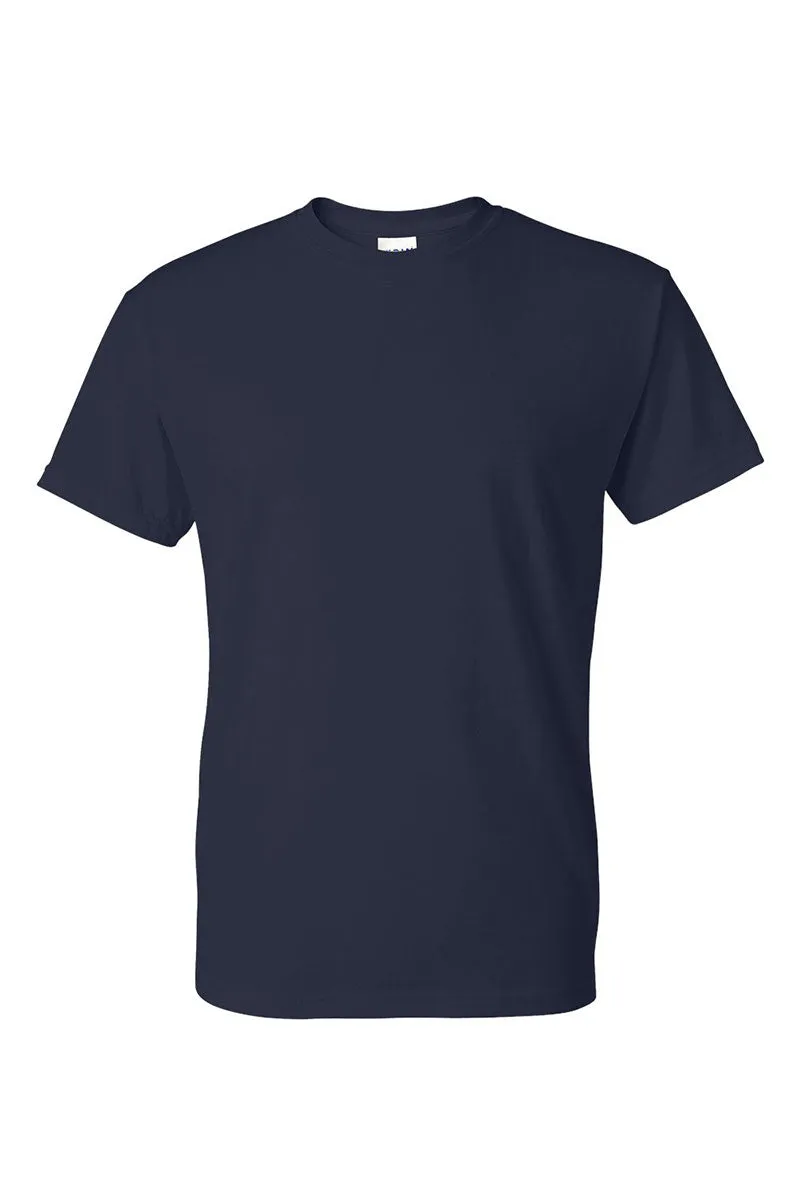 Loud Mouth Football Navy And Orange DryBlend Adult T-Shirt