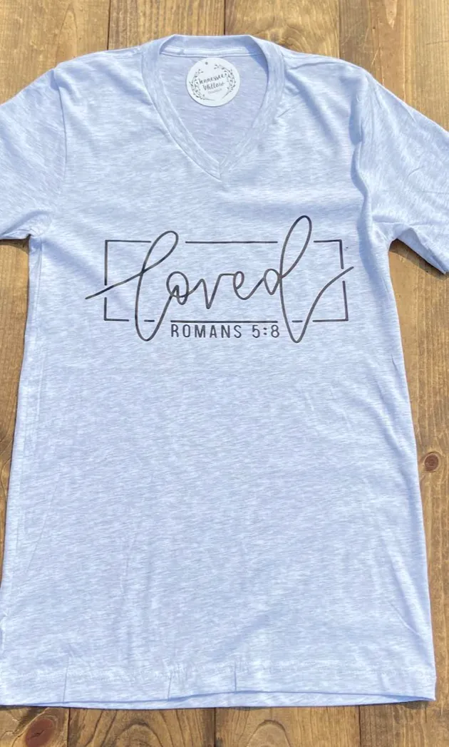 Loved Graphic Tee - Ash White