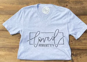 Loved Graphic Tee - Ash White