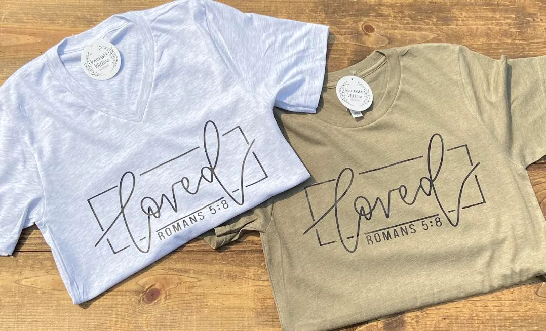 Loved Graphic Tee - Ash White