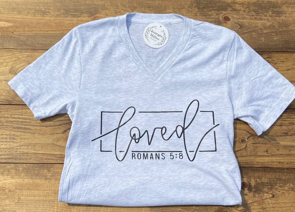 Loved Graphic Tee - Ash White