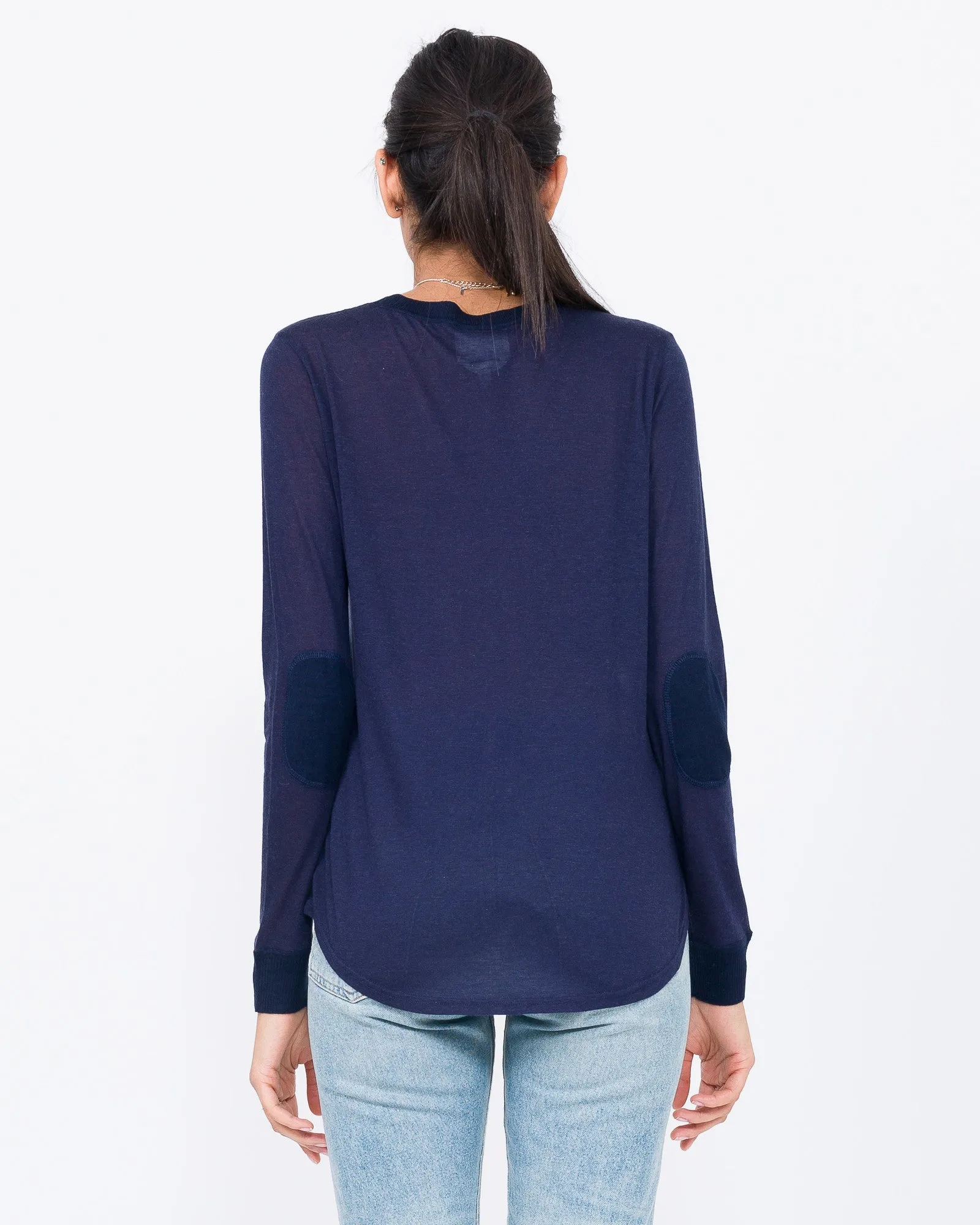 Lucille Knit Jersey with Cashmere Elbow Pads