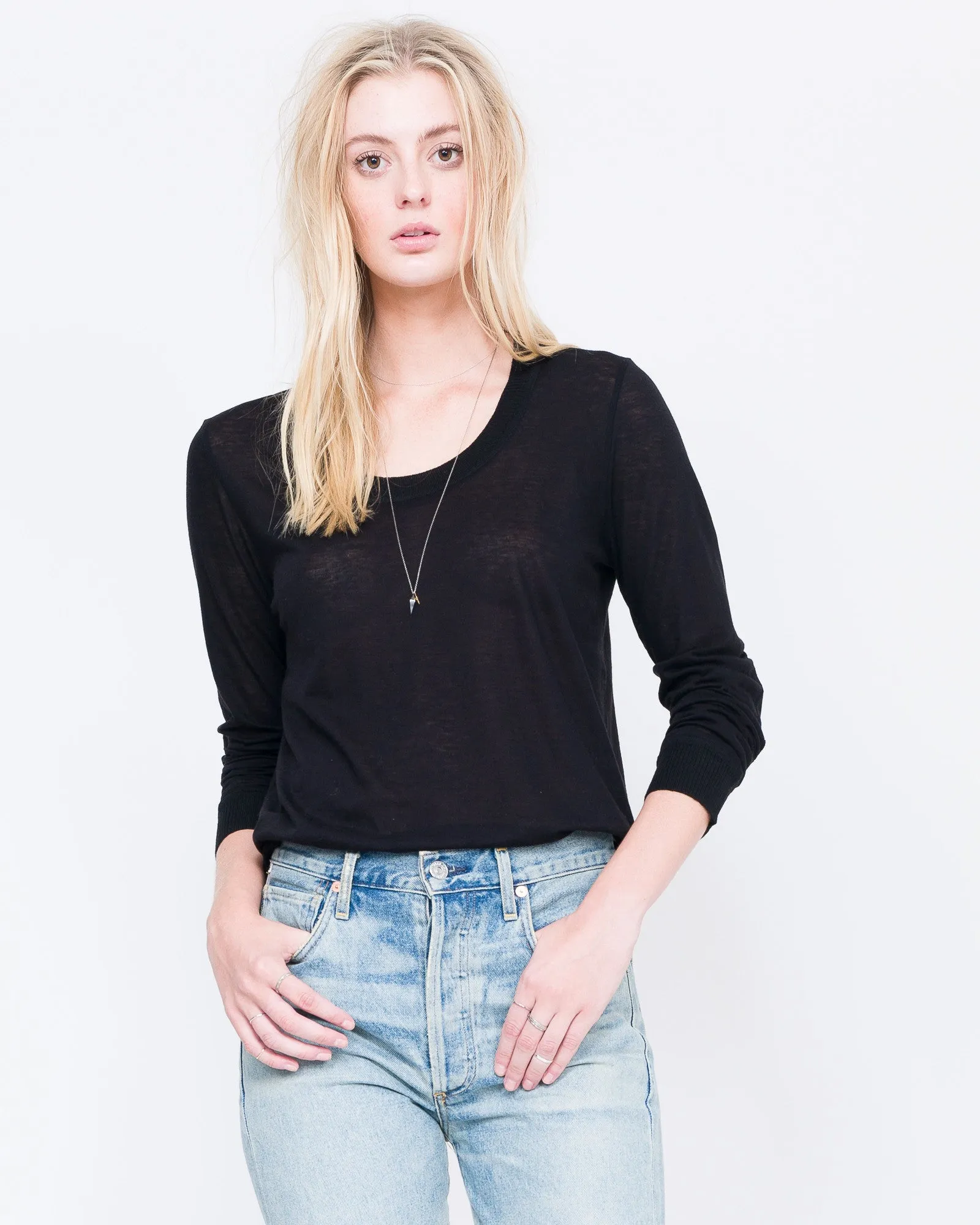 Lucille Knit Jersey with Cashmere Elbow Pads