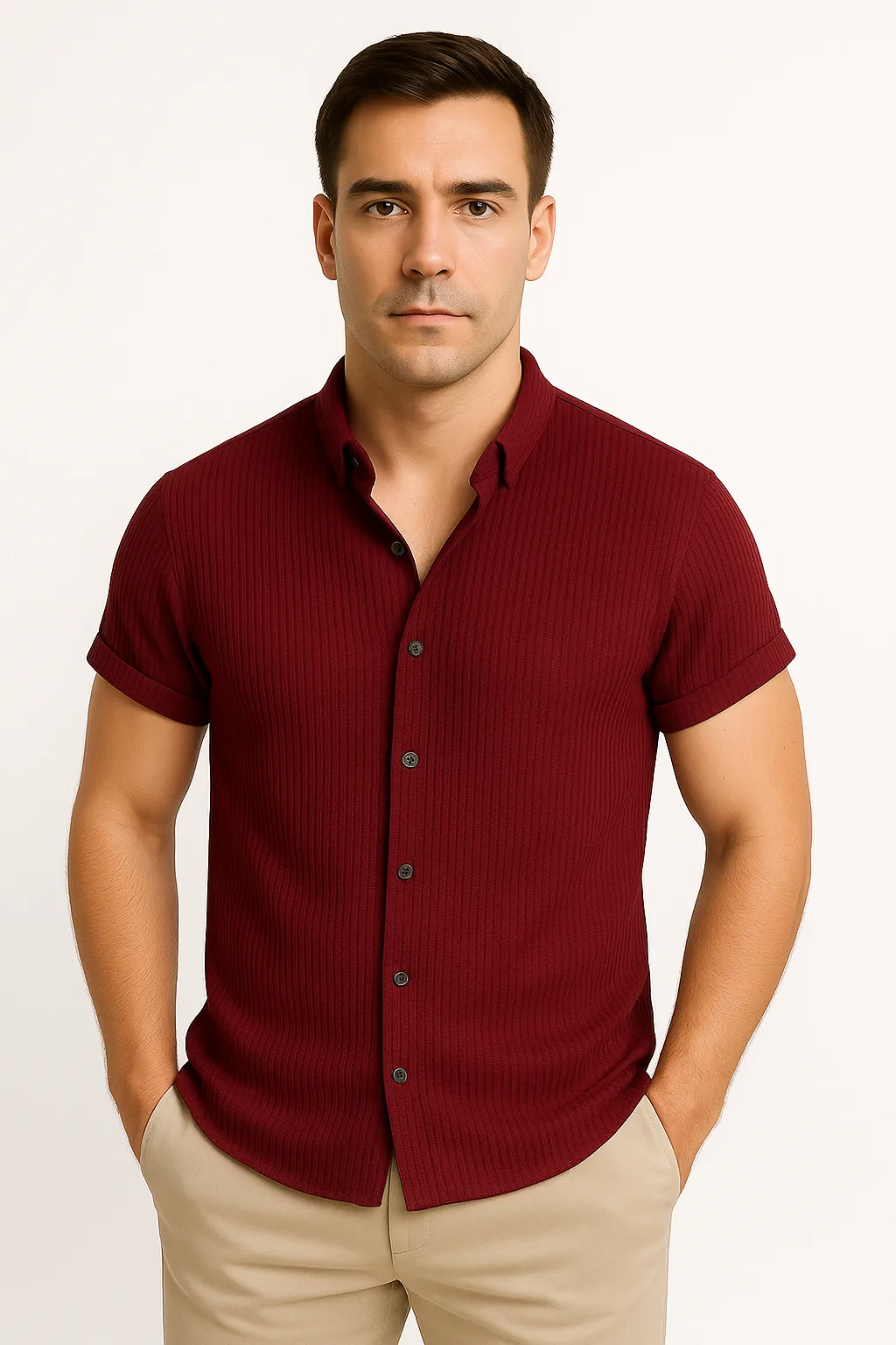 LumiNovi | The Short Sleeve Cotton Shirt