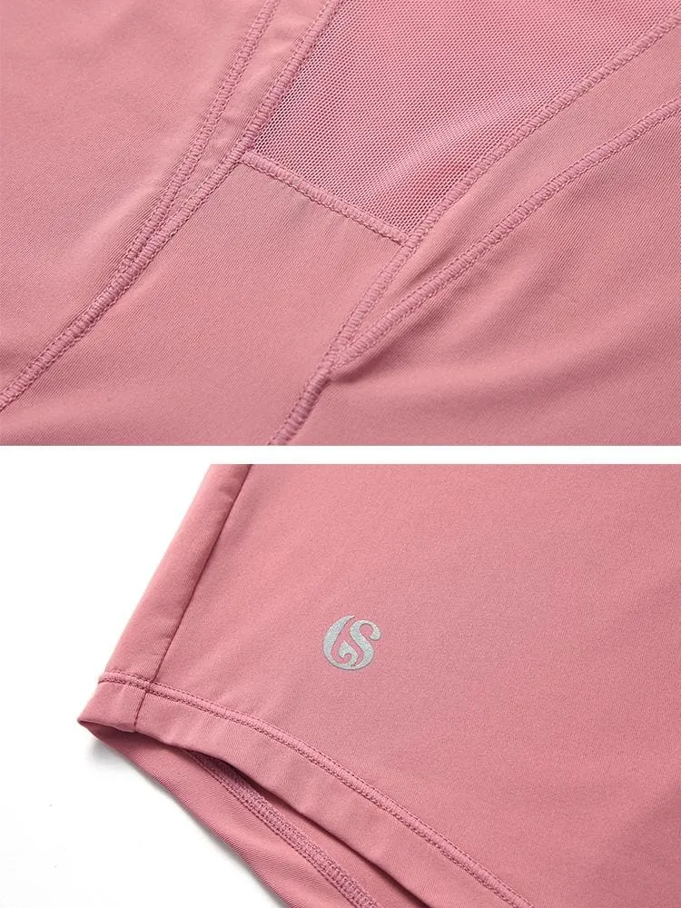 LYCRA® SPORT™素材メッシュ入り　オーロラTシャツ