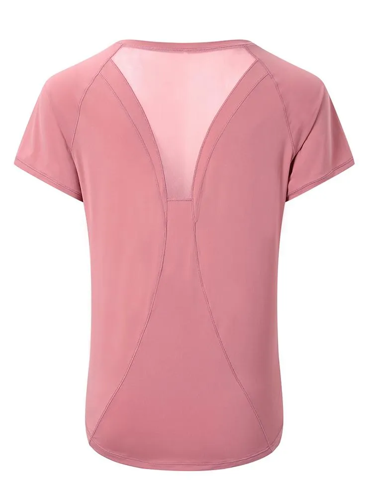 LYCRA® SPORT™素材メッシュ入り　オーロラTシャツ
