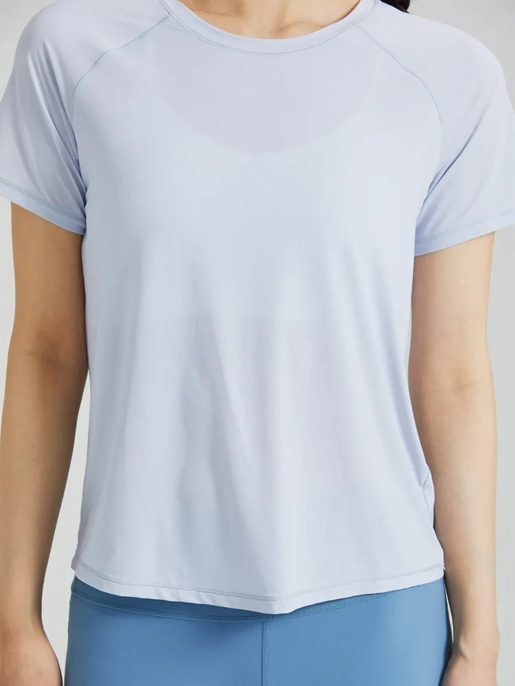 LYCRA® SPORT™素材メッシュ入り　オーロラTシャツ