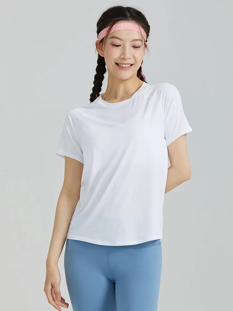 LYCRA® SPORT™素材メッシュ入り　オーロラTシャツ