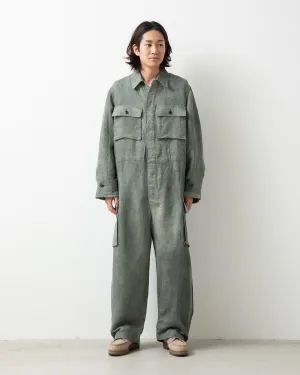 LYRIA DIRTY PRINT LINEN COTTON JUMPSUIT