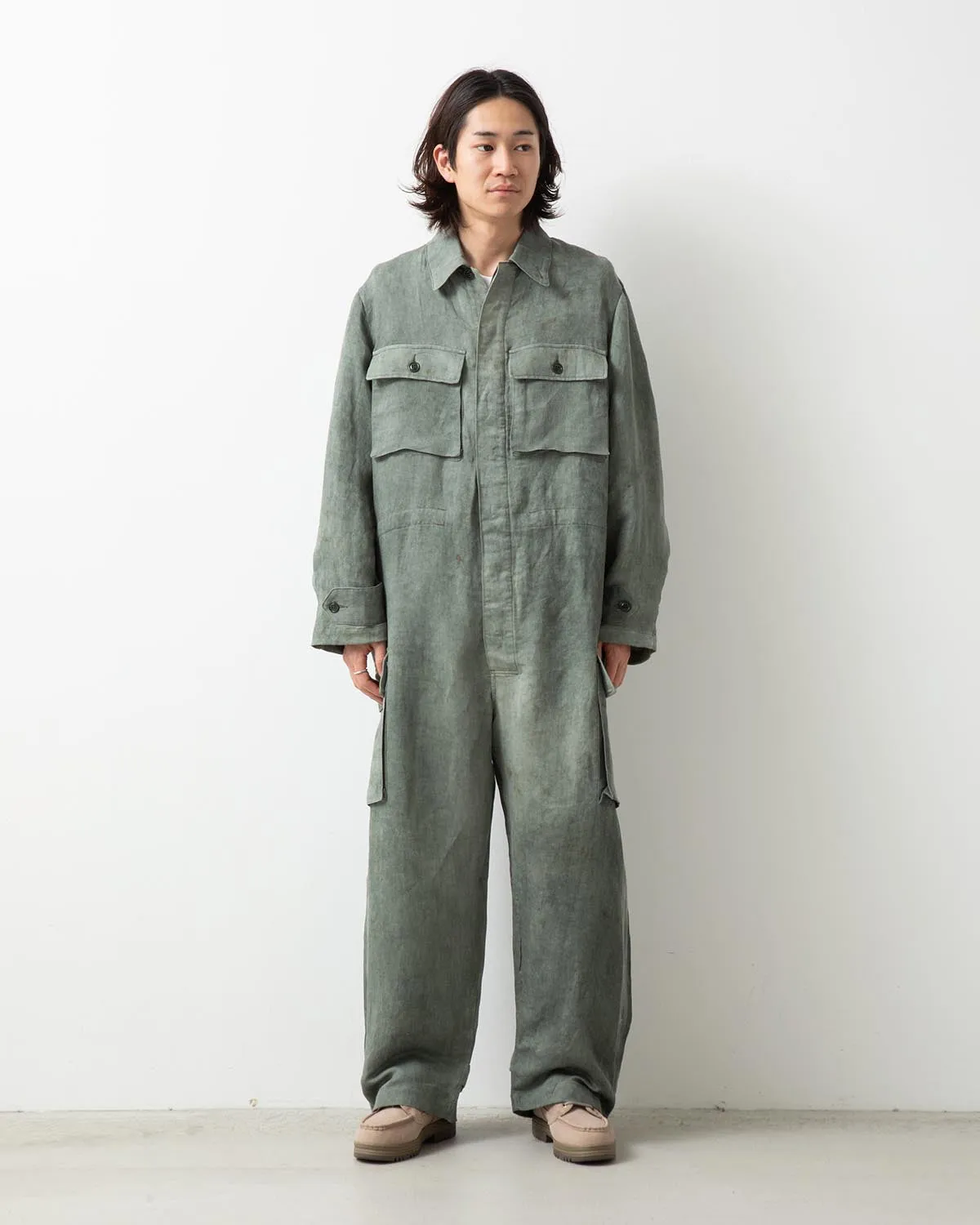 LYRIA DIRTY PRINT LINEN COTTON JUMPSUIT