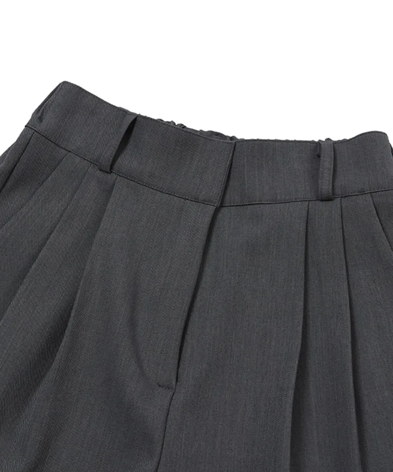 MACKY Golf: Basic Bermuda Pants - Charcoal