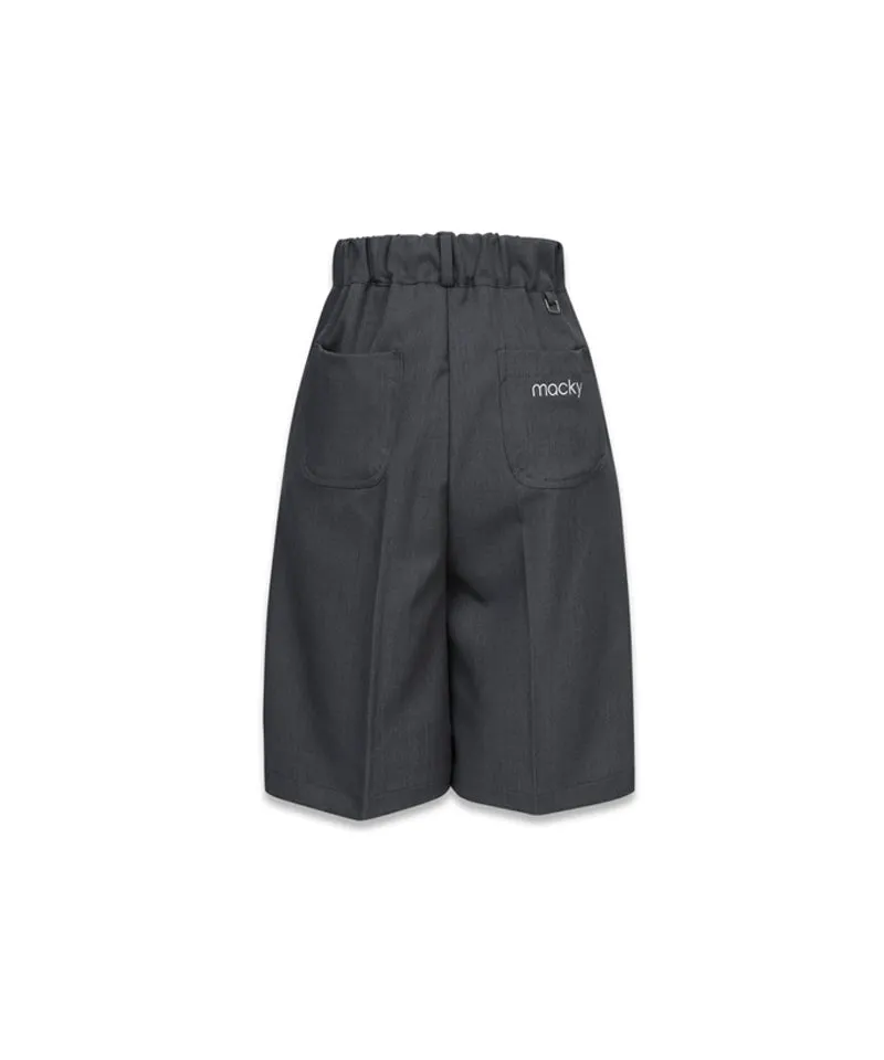 MACKY Golf: Basic Bermuda Pants - Charcoal